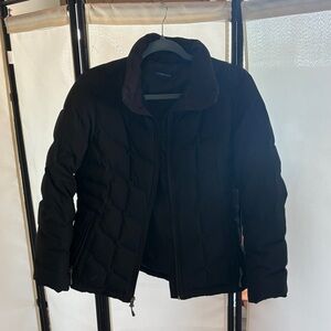 Lands' End Black Puffer Jacket
